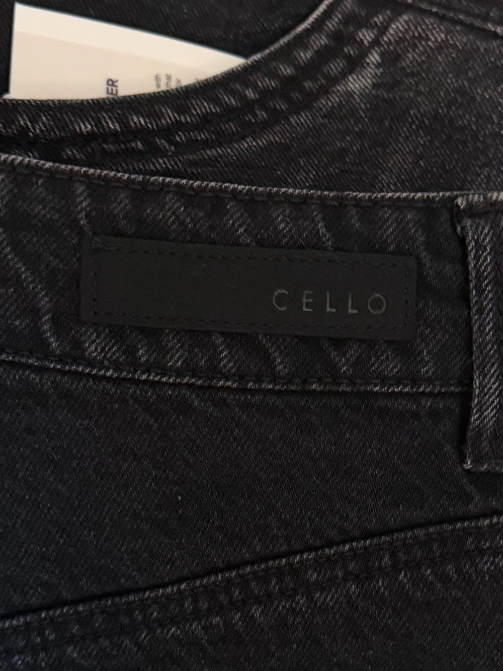 Cello Wide Leg Skater Jeans Women’s Size 11 Black Ombre Wide Belt Loops New - Picture 10 of 16